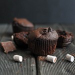 Na bogato – podwójnie czekoladowe muffinki z piankami